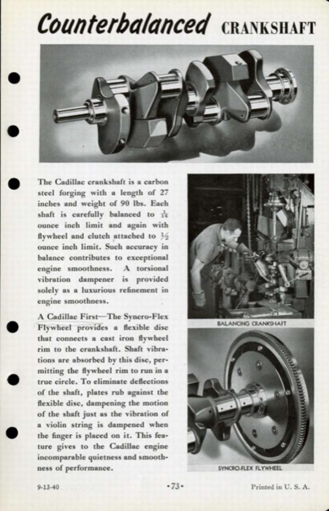 1941 Cadillac Salesmans Data Book Page 37
